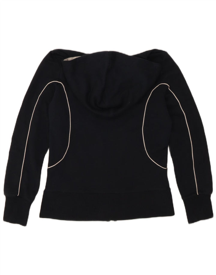 Puma hættetrøje med lynlås til kvinder UK 10 Small Navy Blue