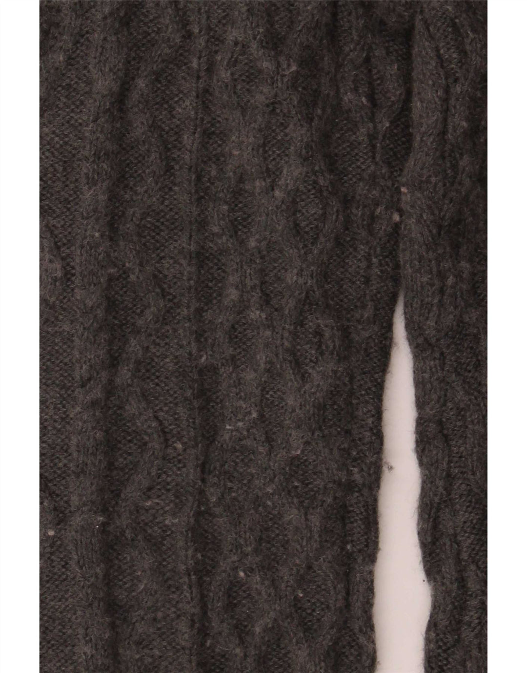Zara Dame Cardigan Sweater UK 14 Stor Grå Akryl