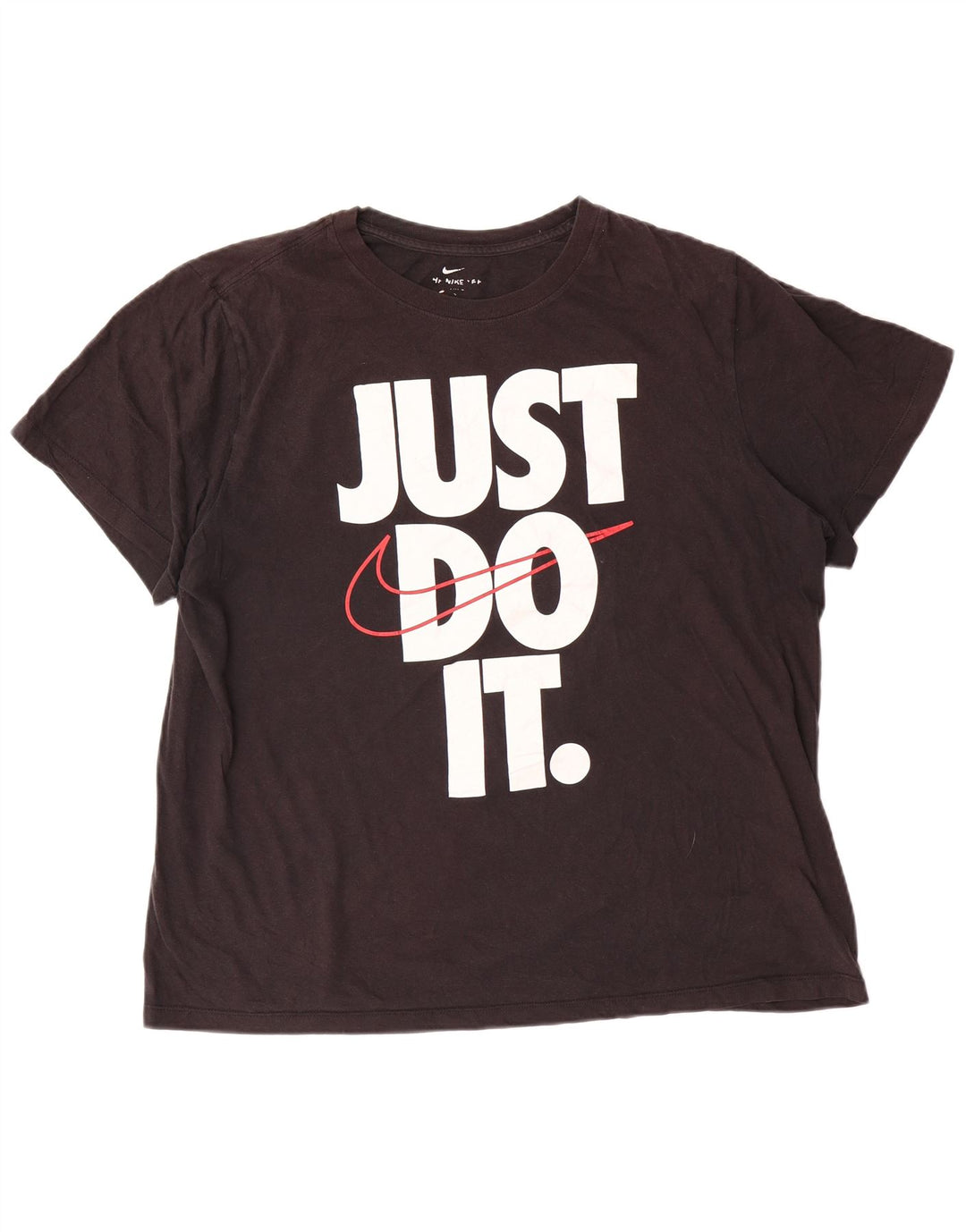 Nike grafisk T-shirt top til mænd, stor sort bomuld