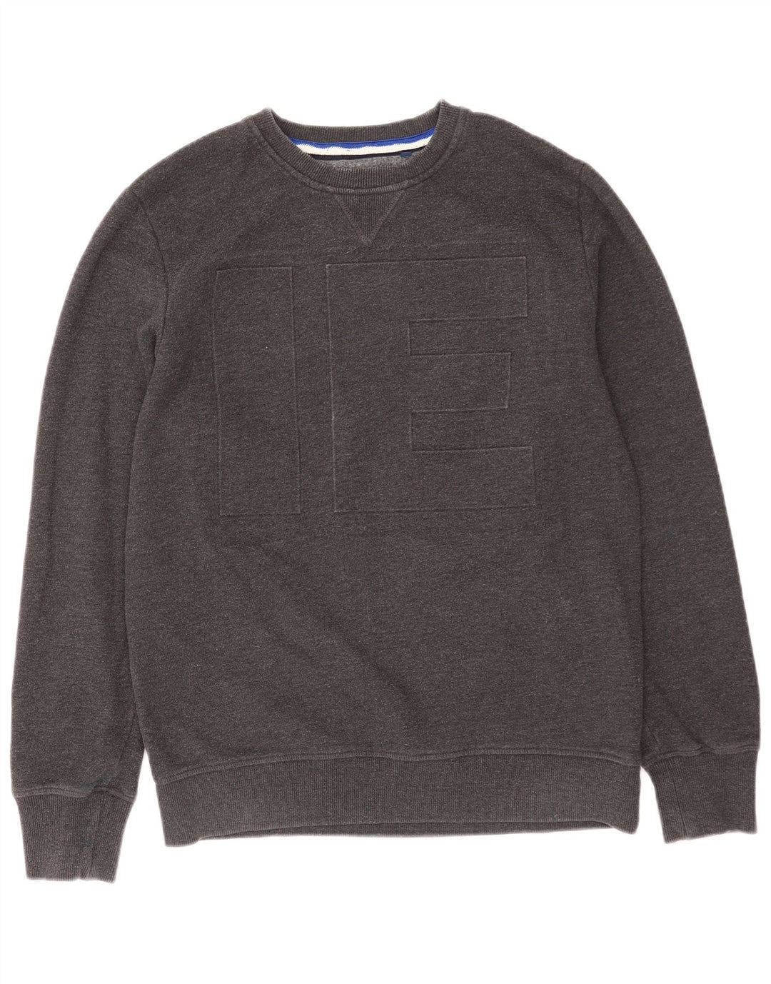 Superdry grafisk sweatshirt til mænd, stor grå bomuld
