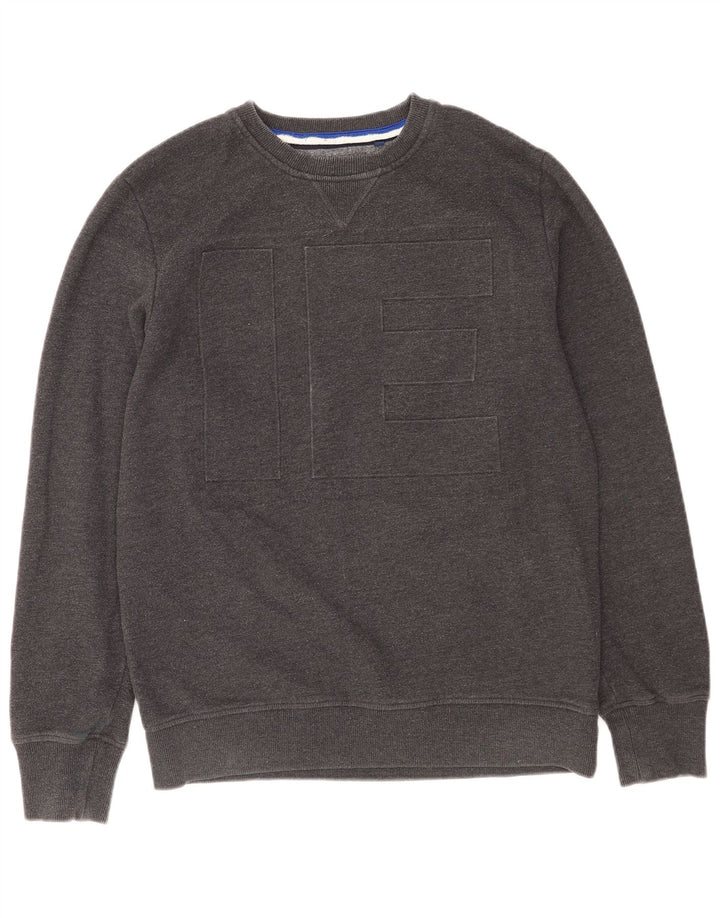 Superdry grafisk sweatshirt til mænd, stor grå bomuld