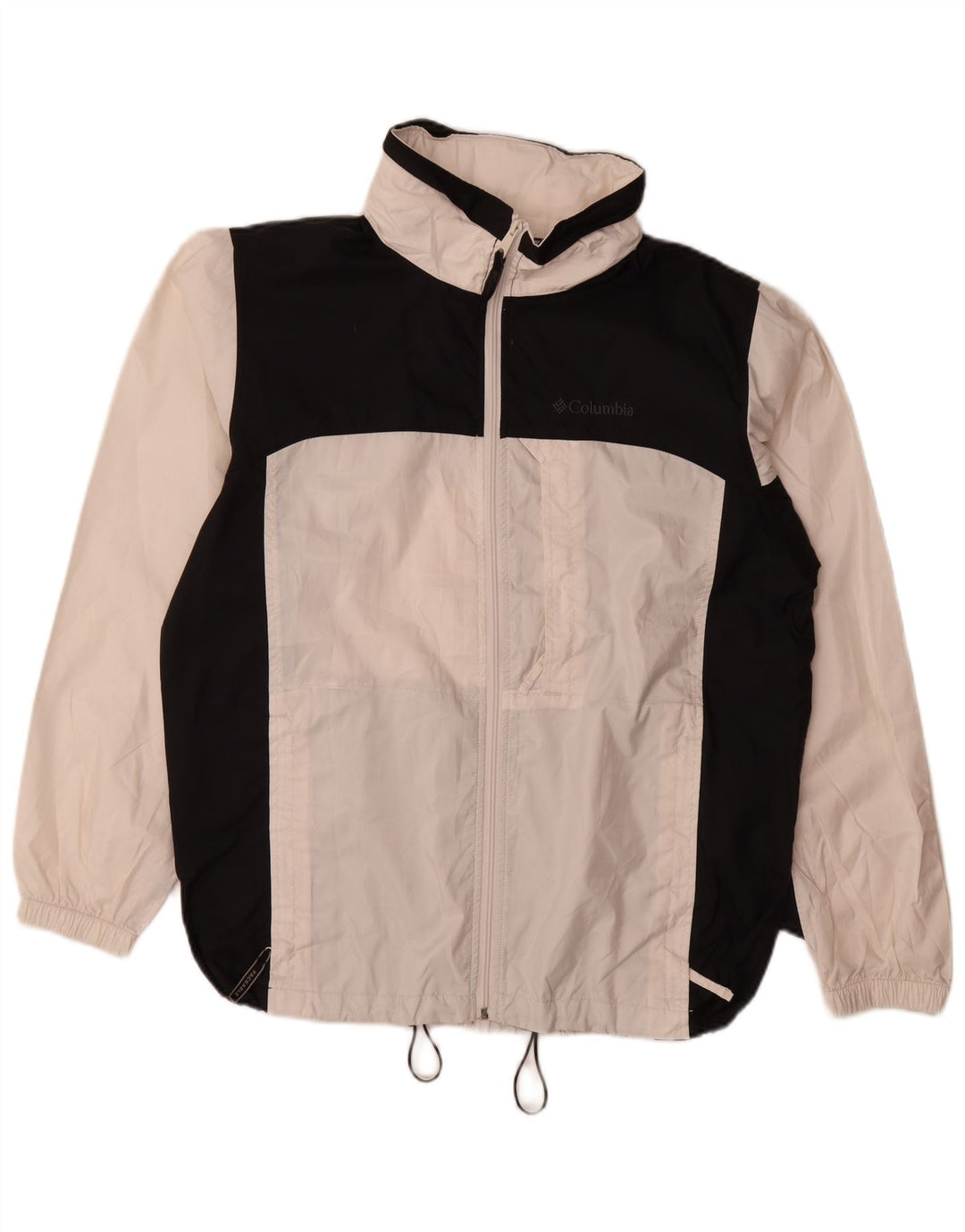 Columbia Regnjakke med hætte til mænd UK 38 Medium White Colourblock Polyester