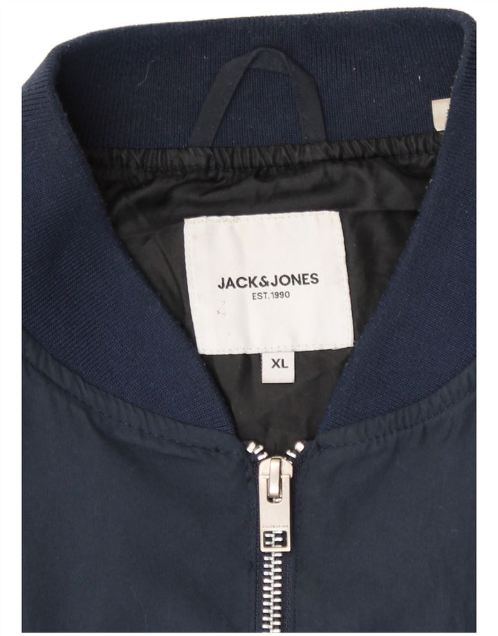 Jack & Jones Bomberjakke til mænd UK 42 XL Navy Blue