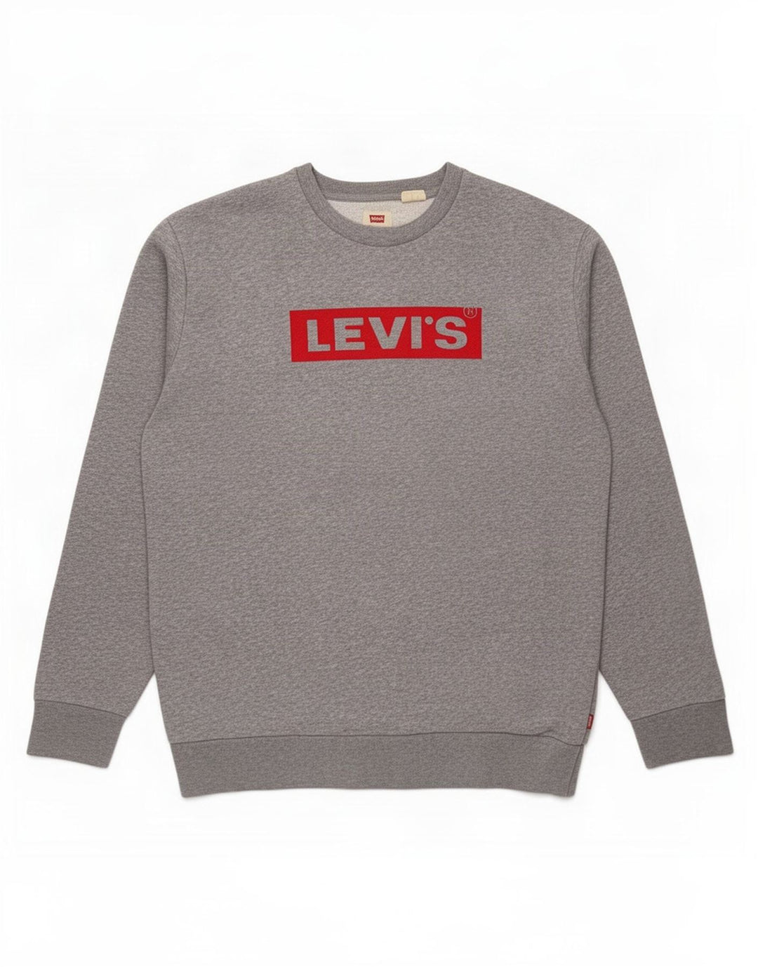 Levi's Grafisk Sweatshirt-trøje til mænd Medium Grey Flecked Bomuld