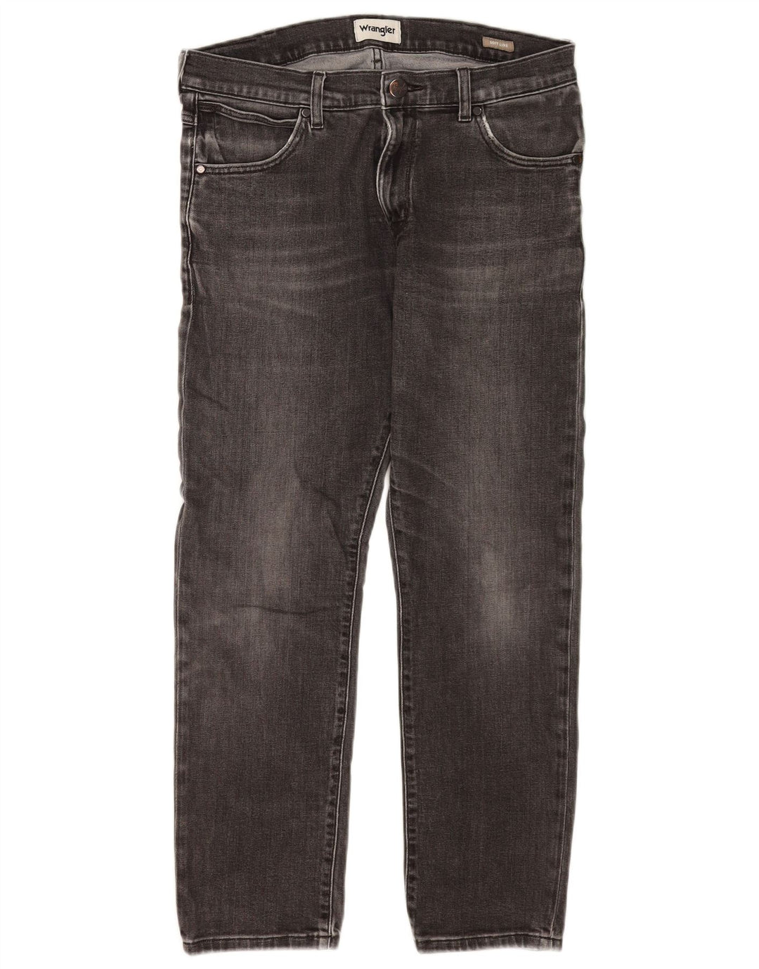 Wrangler Herre Larston Slim Jeans W32 L28 Grå Bomuld