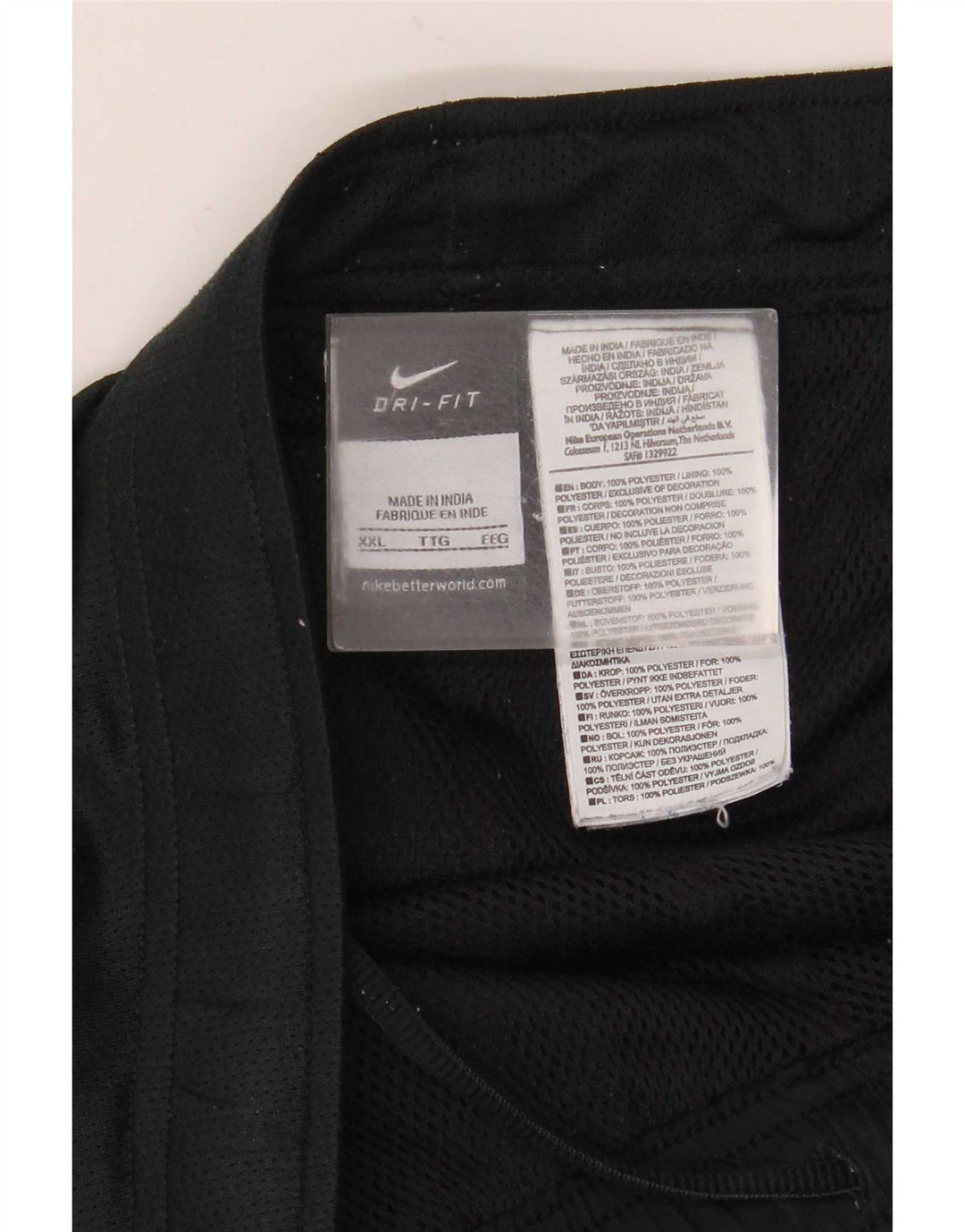 Nike herre Dri Fit træningsdragt bukser 2XL sort polyester