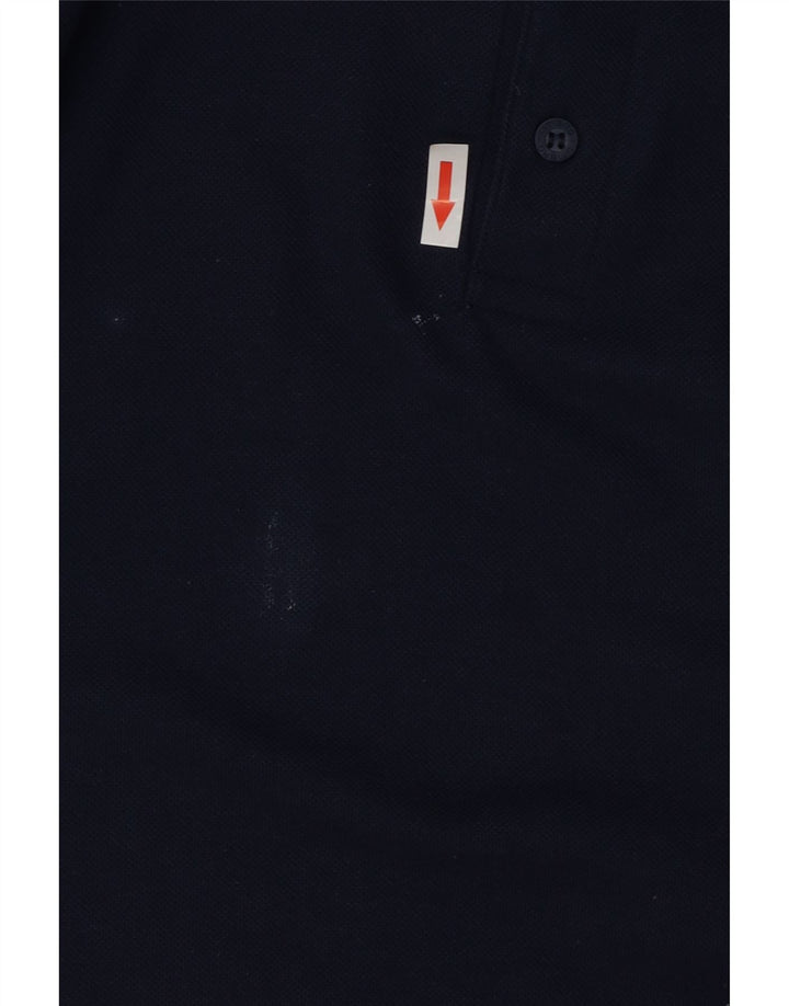 Umbro Herre Polo Shirt Large Navy Blue Polyester