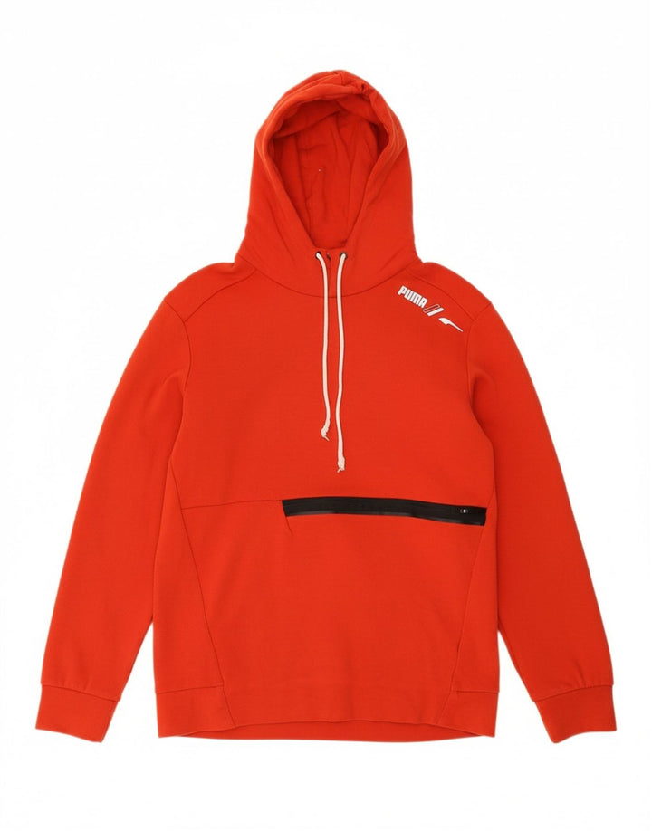 PUMA Mens Hoodie Jumper Medium Red Vintage Puma and Second-Hand Puma from Messina Hembry 