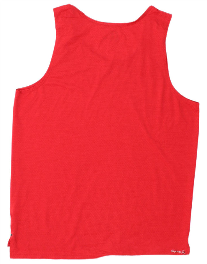 RUSSELL ATHLETIC Herre Dri-Power Vest Top Medium Rød Polyester