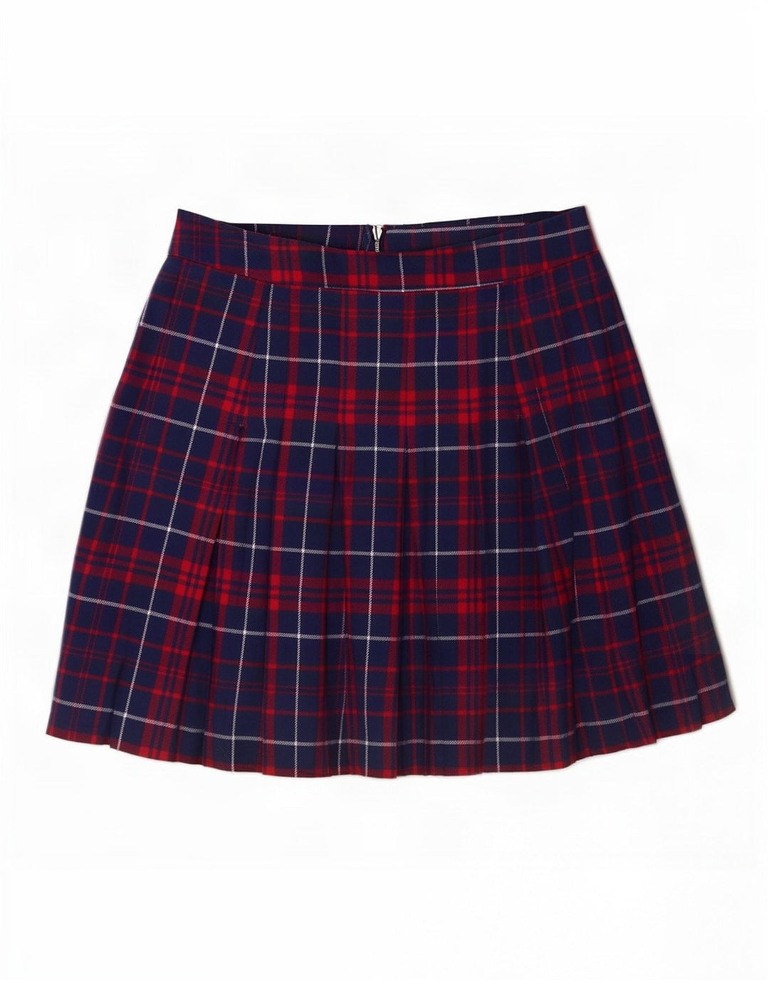 Tommy Hilfiger Dame Mini-nederdel Medium W28 Marineblå Plaid Bomuld