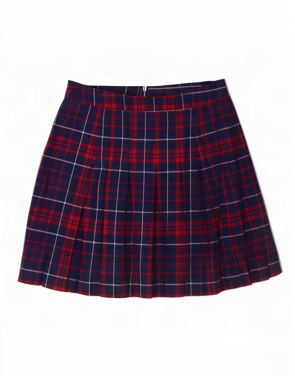 Tommy Hilfiger Dame Mini-nederdel Medium W28 Marineblå Plaid Bomuld