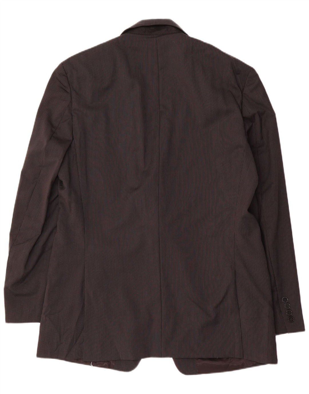 CALVIN KLEIN Herre 2-knaps blazerjakke UK 42 XL Sort nålestribet uld