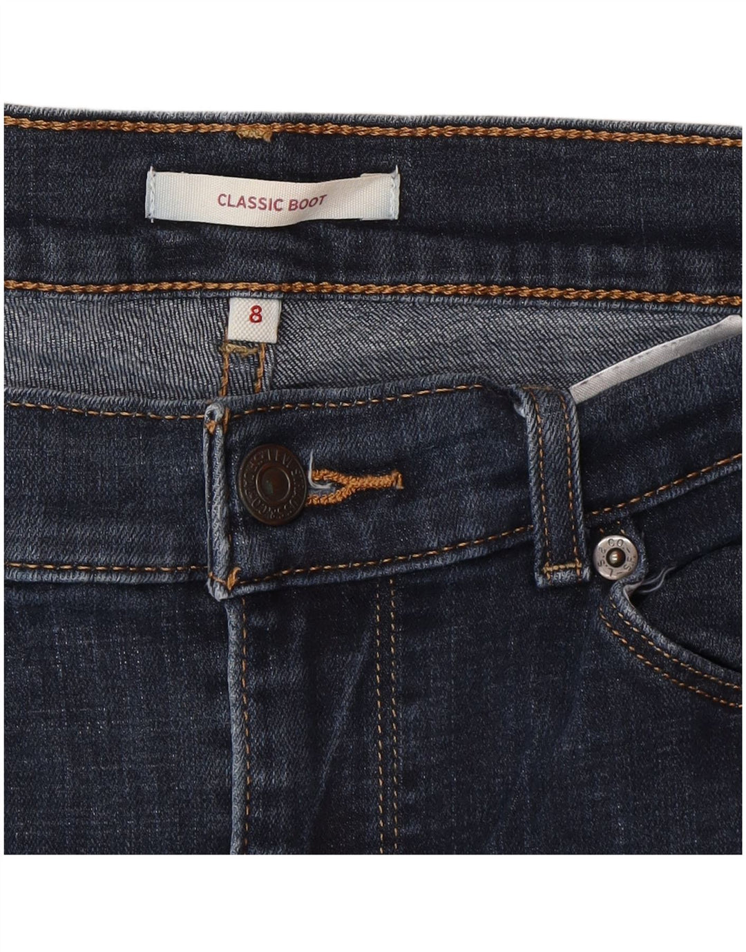 Levi's Dame Classic Bootcut Jeans US 8 Medium W29 L32 Blå