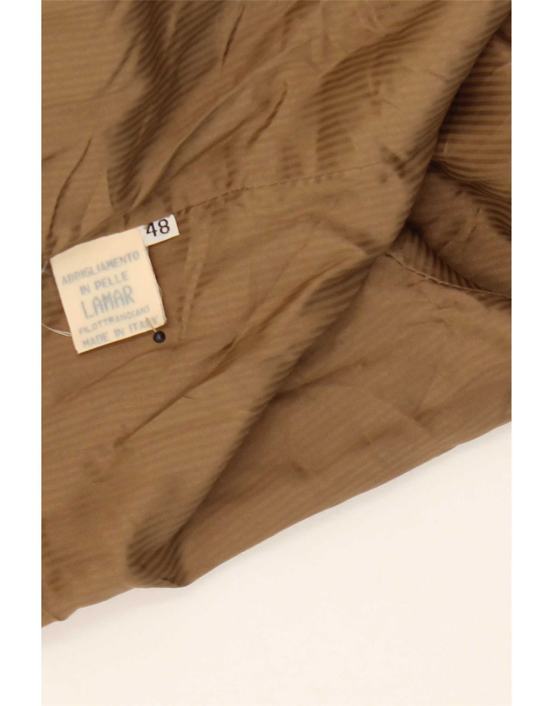 Vintage herre 4 knap ruskind blazerjakke IT 48 medium brunt læder