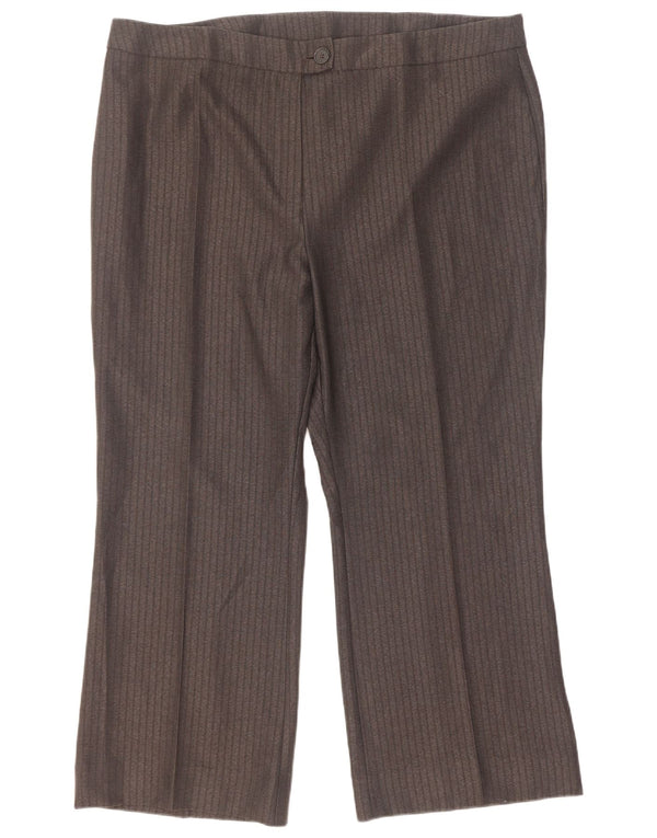 Marks & Spencer Kvinder Casual Bukser med høj talje UK 20 2XL W42 L28 Grå