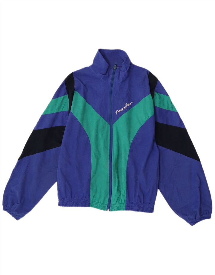 American Place Womens Oversized træningsdragt Topjakke UK 6 XS Blå