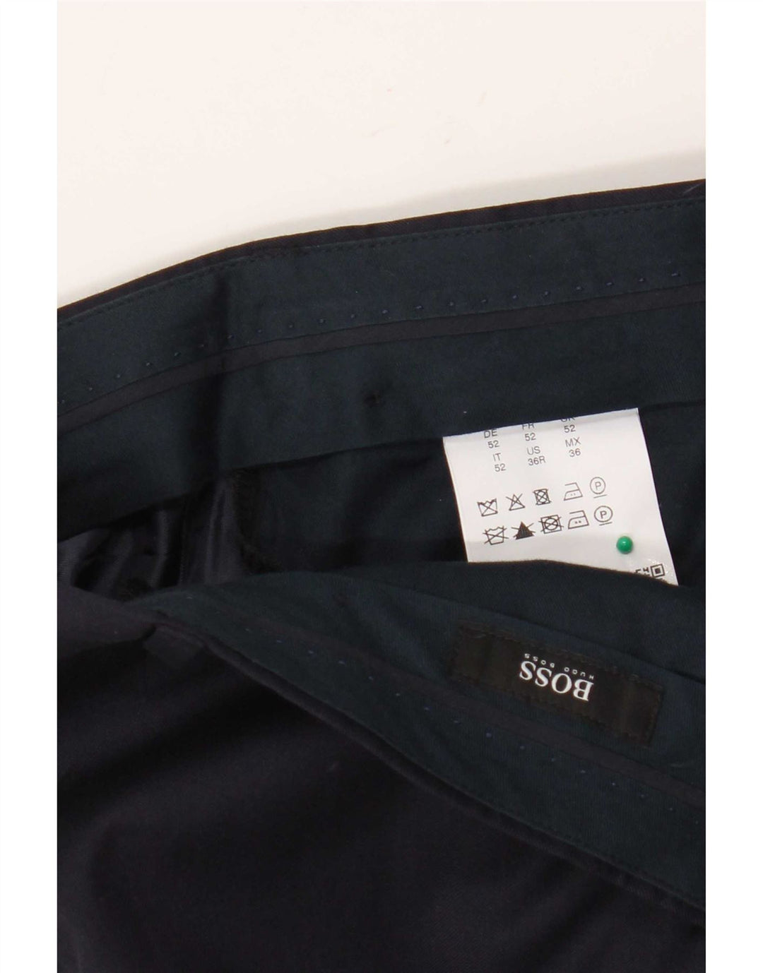 Hugo Boss Herre Slim Suit Bukser W36 L30 Marineblå Uld