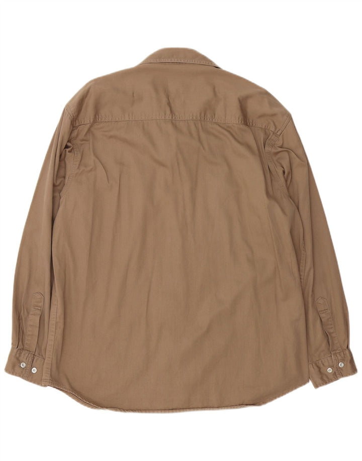 Vintage herreskjorte XL beige bomuld