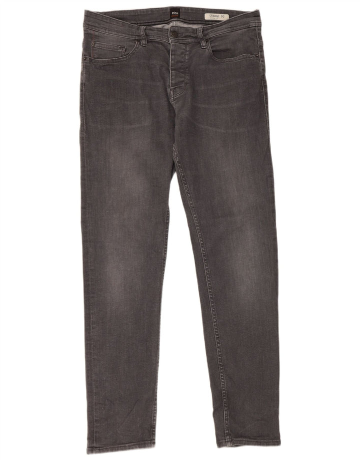 Hugo Boss Herre Tapered Jeans W32 L31 Grå