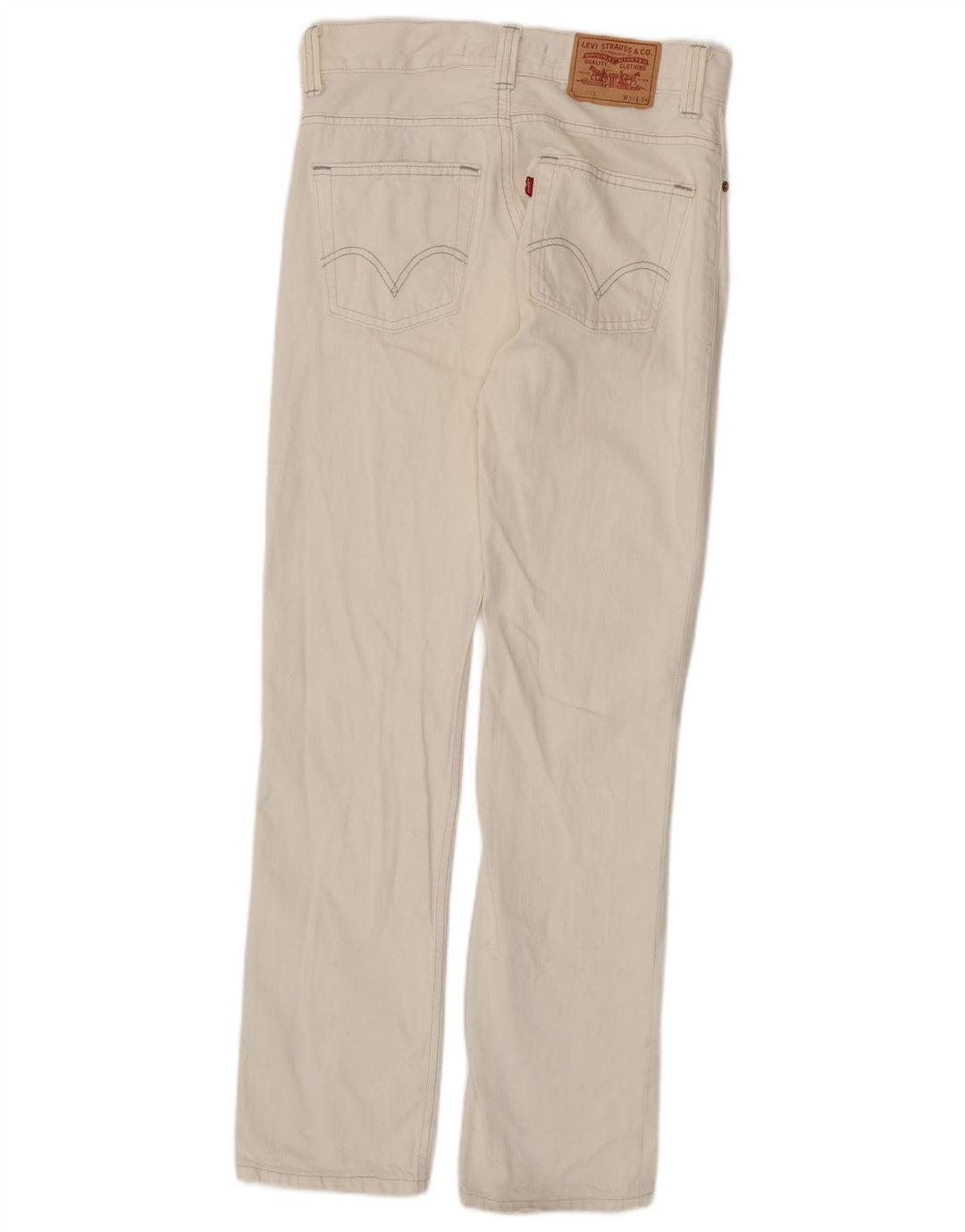 LEVI'S Herre 511 Slim Jeans W31 L34 Off White Bomuld