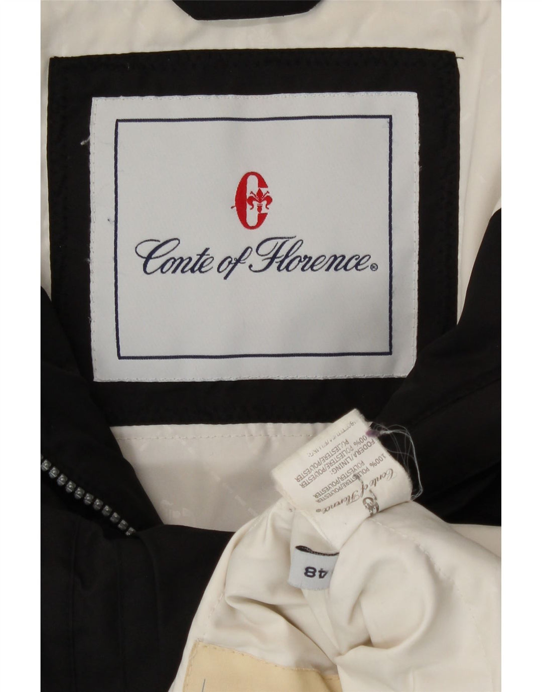 Conte of Florence Polstret jakke til kvinder IT 48 XL Sort polyester
