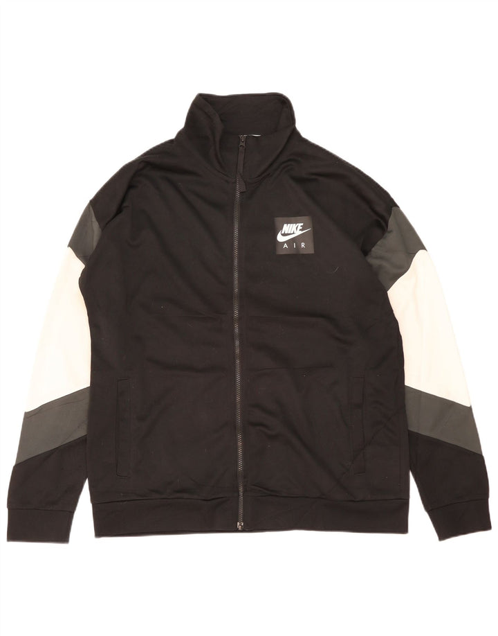 NIKE Grafisk træningsdragt jakke til mænd Stor sort Colourblock Polyester