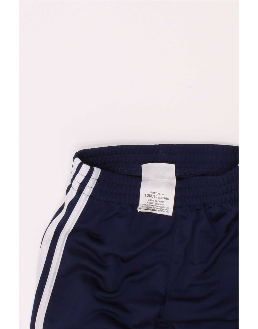 Adidas Baby Boys træningsdragt bukser 9-12 måneder marineblå polyester