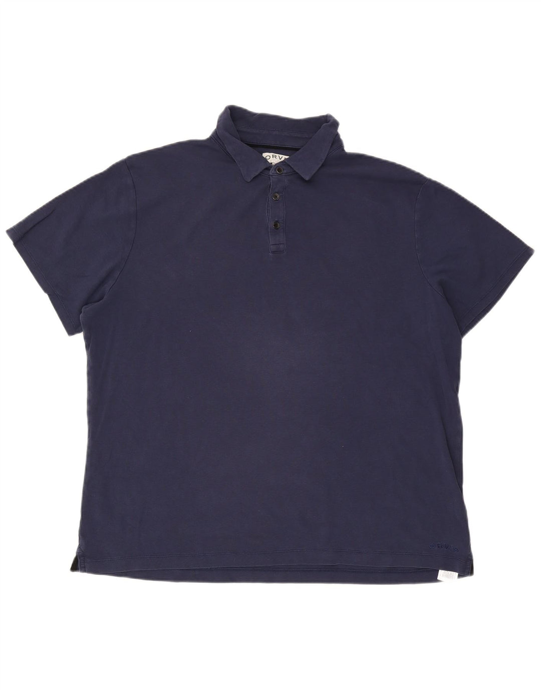 Orvis Polo Shirt til mænd 2XL marineblå bomuld