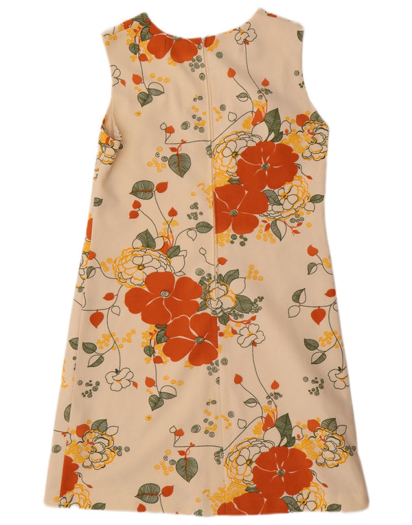Diolen Loft Dame Skede Kjole IT 44 Medium Beige Blomster Syntetisk