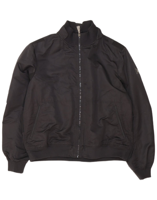 Trussardi Jeans Herre Bomber Jacket IT 58 4XL Sort Polyester