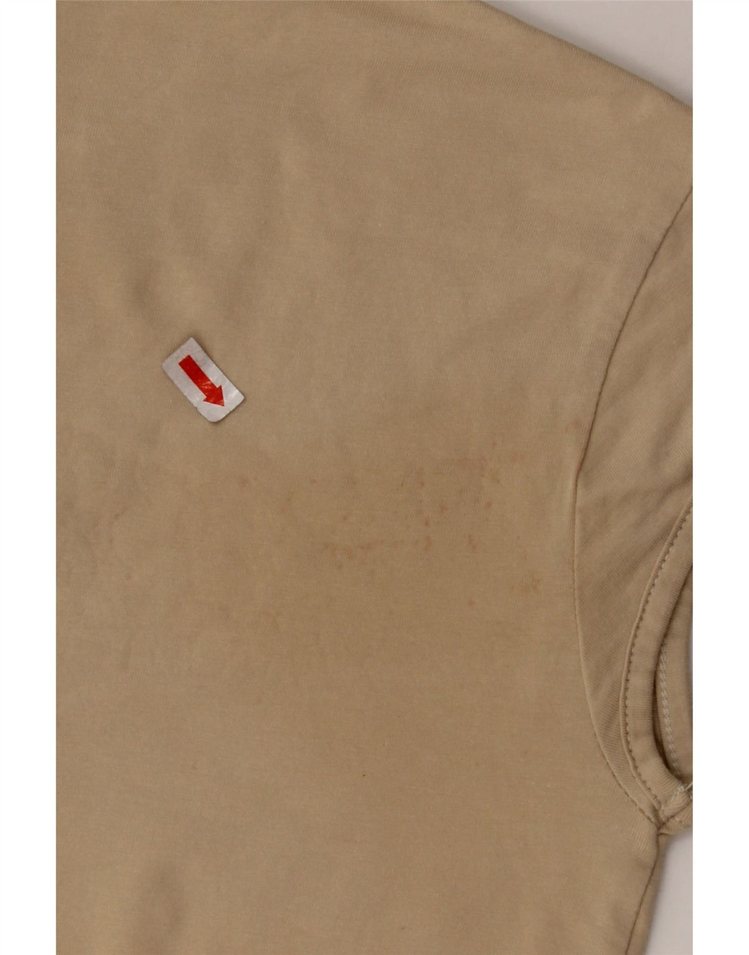 NIKE Crop T-shirt top til kvinder DK 10/12 Medium Beige