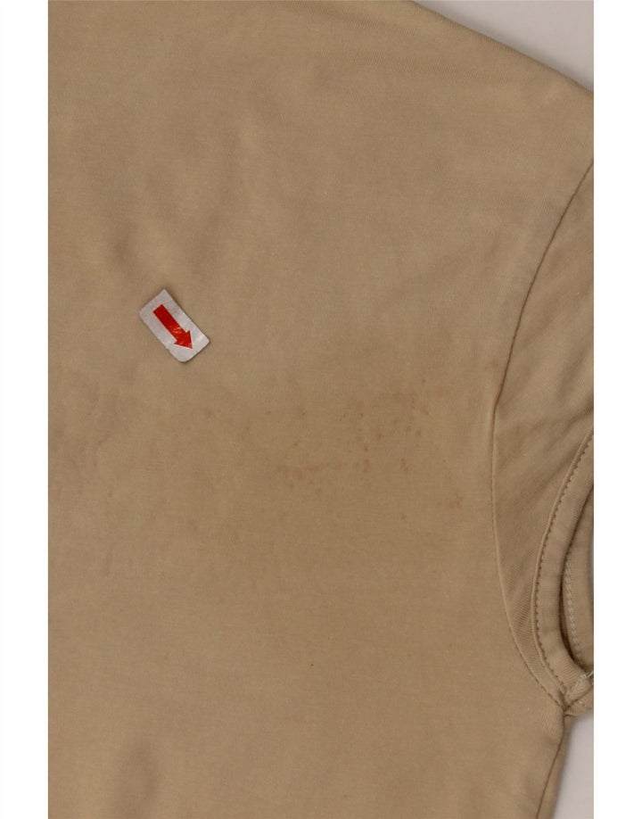 NIKE Crop T-shirt top til kvinder DK 10/12 Medium Beige