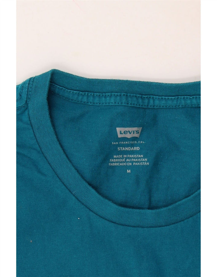 LEVI'S Mens Standard T-Shirt Top Medium Blue Cotton Vintage Levi's and Second-Hand Levi's from Messina Hembry 