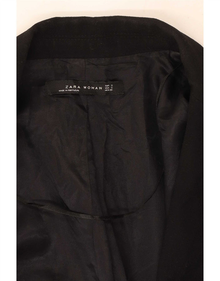 Zara Womens Longline vest UK 8 Small Black Polyester