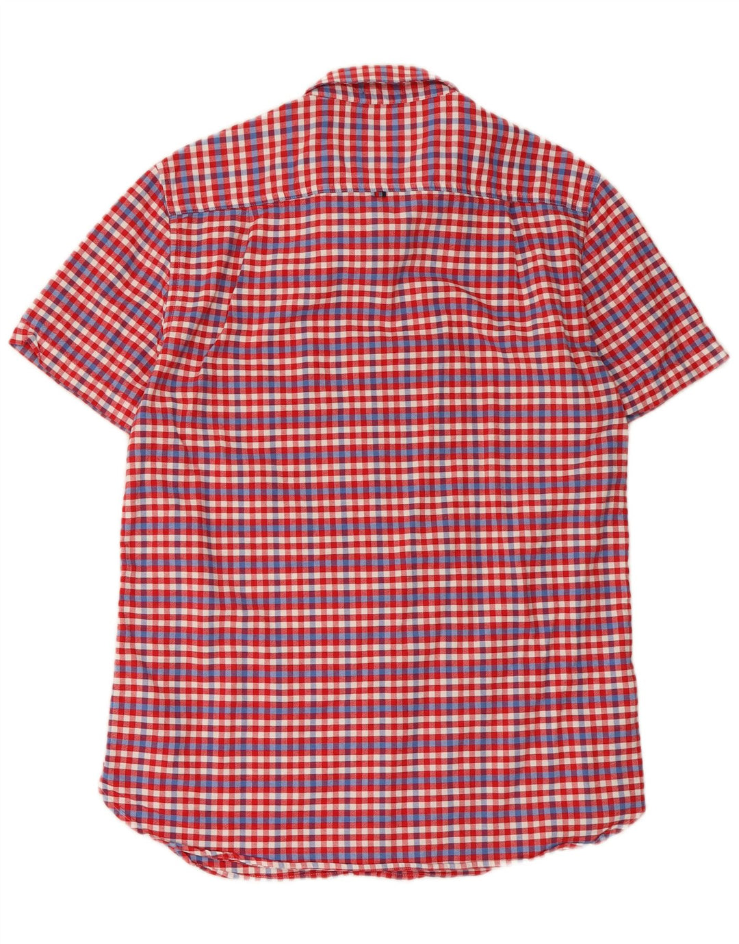 Superdry Kortærmet Herreskjorte Stor rød Gingham Bomuld