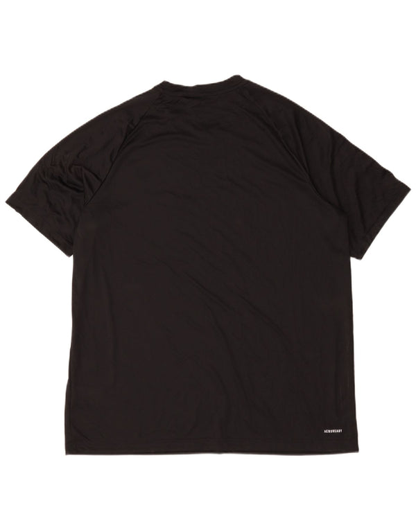 Adidas Herre Aeroready T-Shirt Top XL Sort Polyester