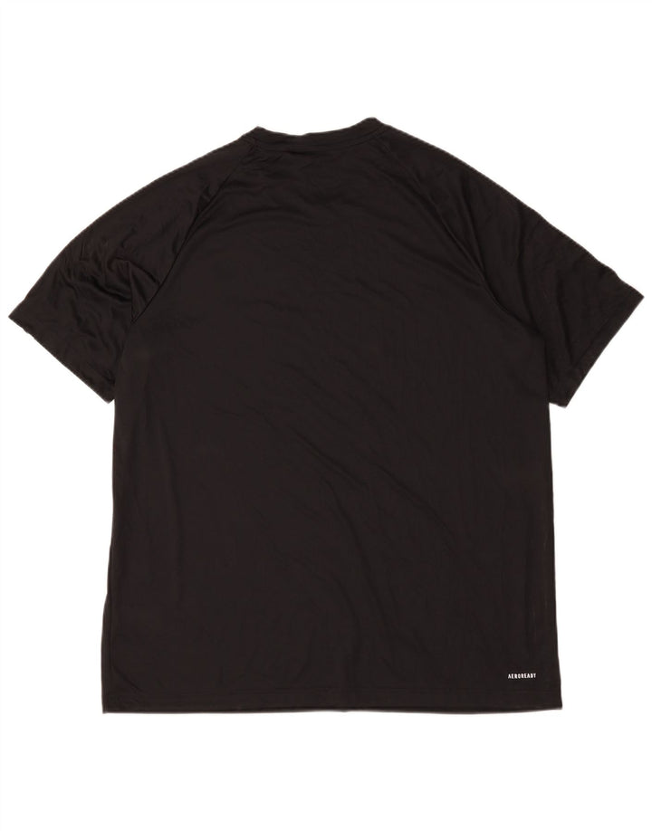 Adidas Herre Aeroready T-Shirt Top XL Sort Polyester