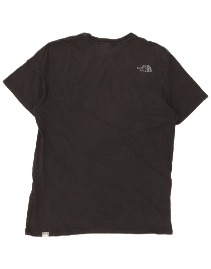 THE NORTH FACE Herre Grafisk T-Shirt Top Stor Sort Bomuld