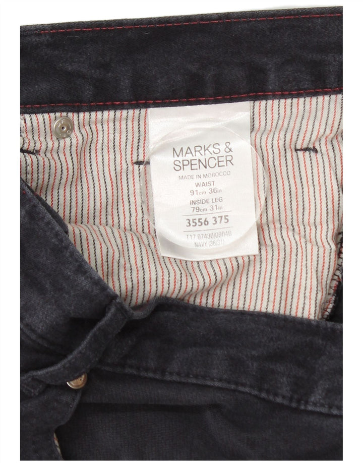 Marks & Spencer Herre Blue Harbor Casual Bukser W36 L31 Navy Blue