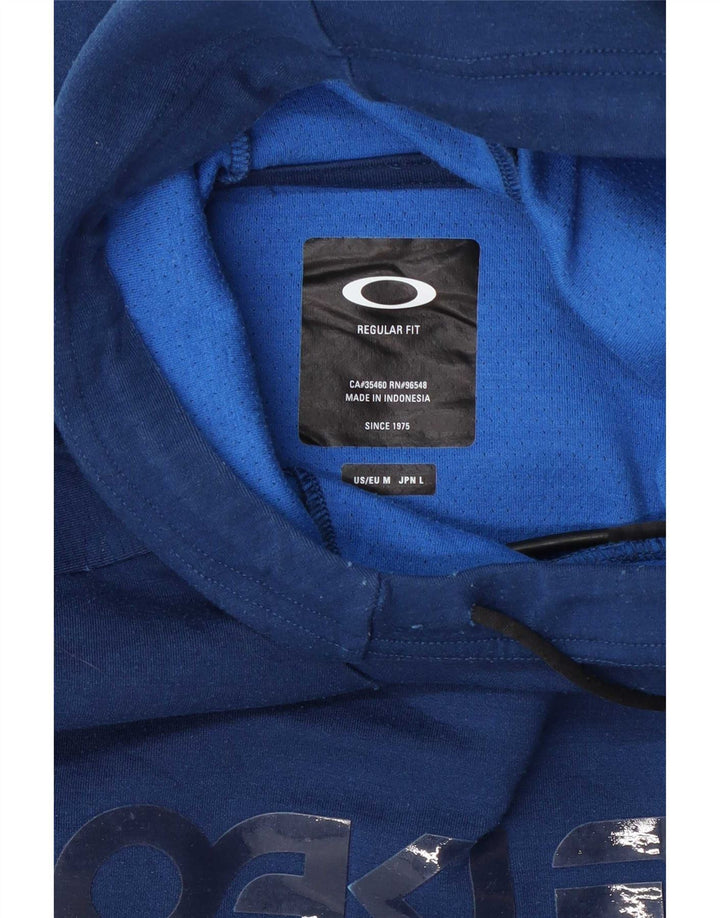 Oakley Herre Grafisk Regular Fit Hoodie Jumper Medium Blue