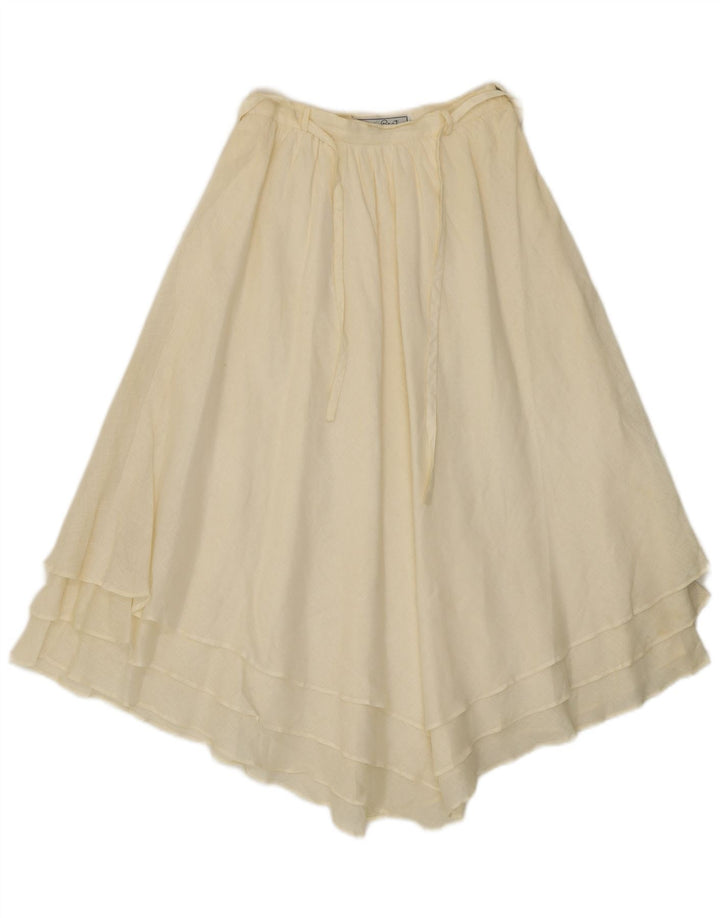 Giorgio Grati Dame Asymmetrisk Nederdel IT 42 Medium W24 Off White