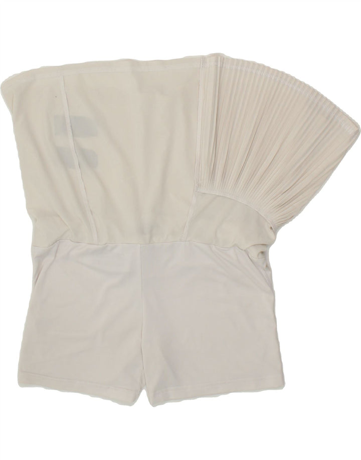 VINTAGE Womens Skort UK 12 Medium White Polyester Vintage Vintage and Second-Hand Vintage from Messina Hembry 