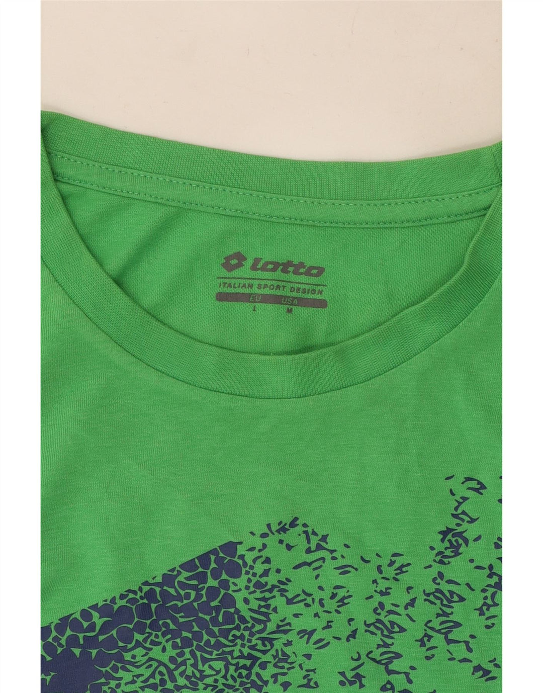 Lotto Herre Grafisk T-Shirt Top Medium Grøn