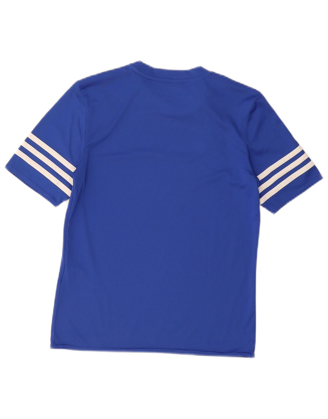 Adidas Boys Climalite T-Shirt Top 11-12 År Stor Blå Polyester