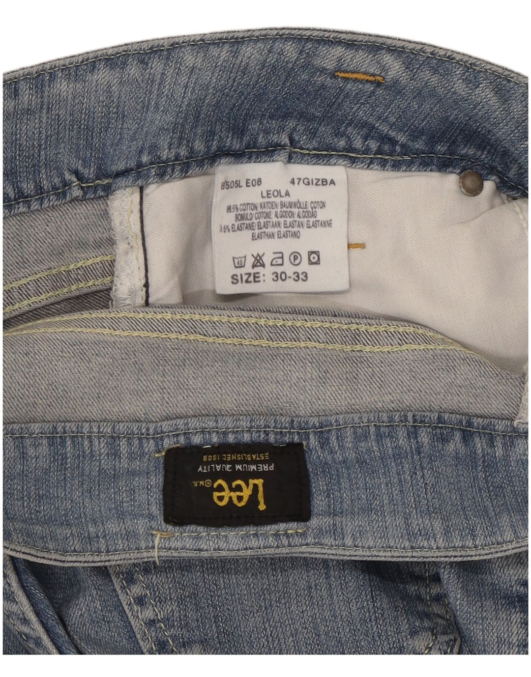 Lee Dame Leola Bootcut Jeans W30 L28 Blå Bomuld