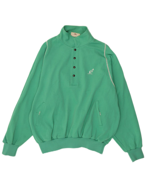 AUSTRALIAN L'ALPINA Polo-hals sweatshirt til mænd IT 54 XL Grøn bomuld