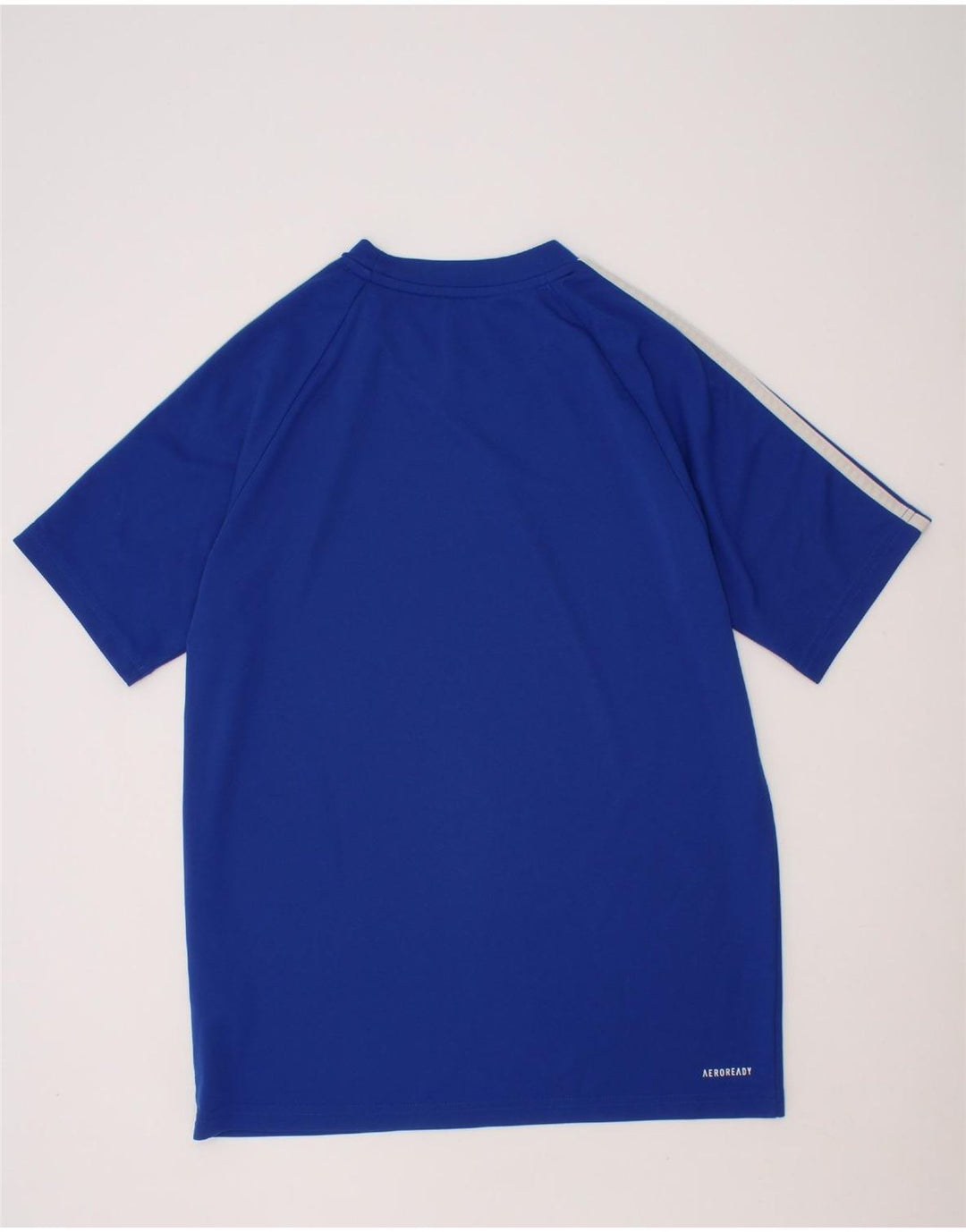 ADIDAS Boys Aeroready T-Shirt Top 13-14 Years Blue Polyester Vintage Adidas and Second-Hand Adidas from Messina Hembry 