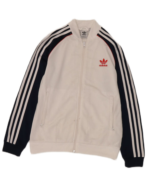 Adidas Træningsdragt Topjakke til drenge 11-12 år Hvid Colourblock Polyester
