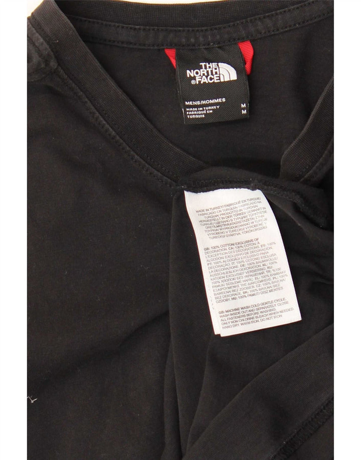 The North Face Herre grafisk T-shirt Top Medium Sort Bomuld