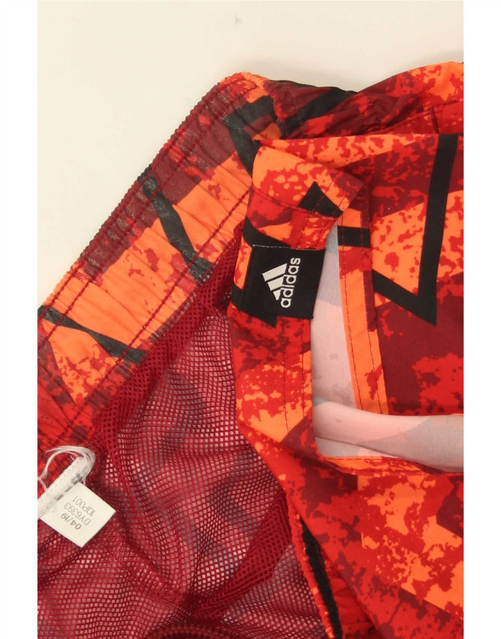 Adidas Badeshorts til mænd Medium Rød Geometrisk
